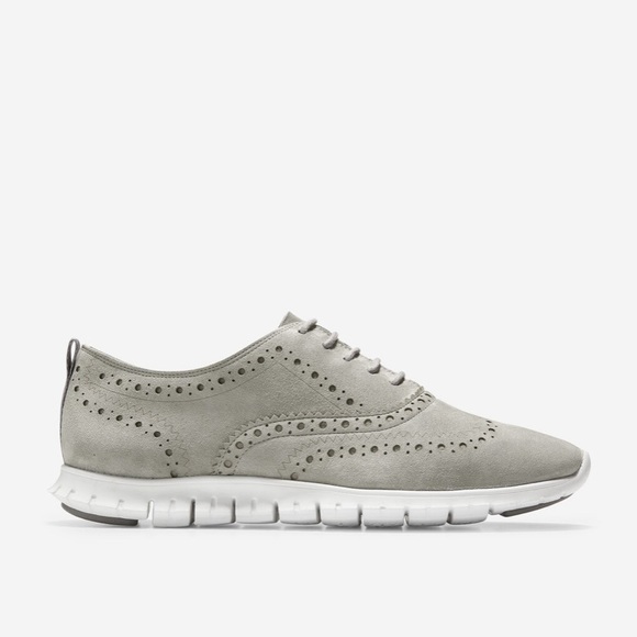 Chaussures Oxford Cole Haan 'Zergrand' En Daim Bleu - Pointure 42 EU - Neuf Sans Emballage, Style Décontracté à Bout D'aile (brogue)